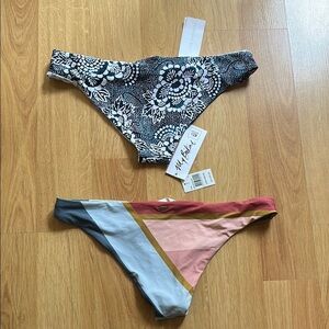 Rip curl bundle of two bikini bottoms ripcurl size large